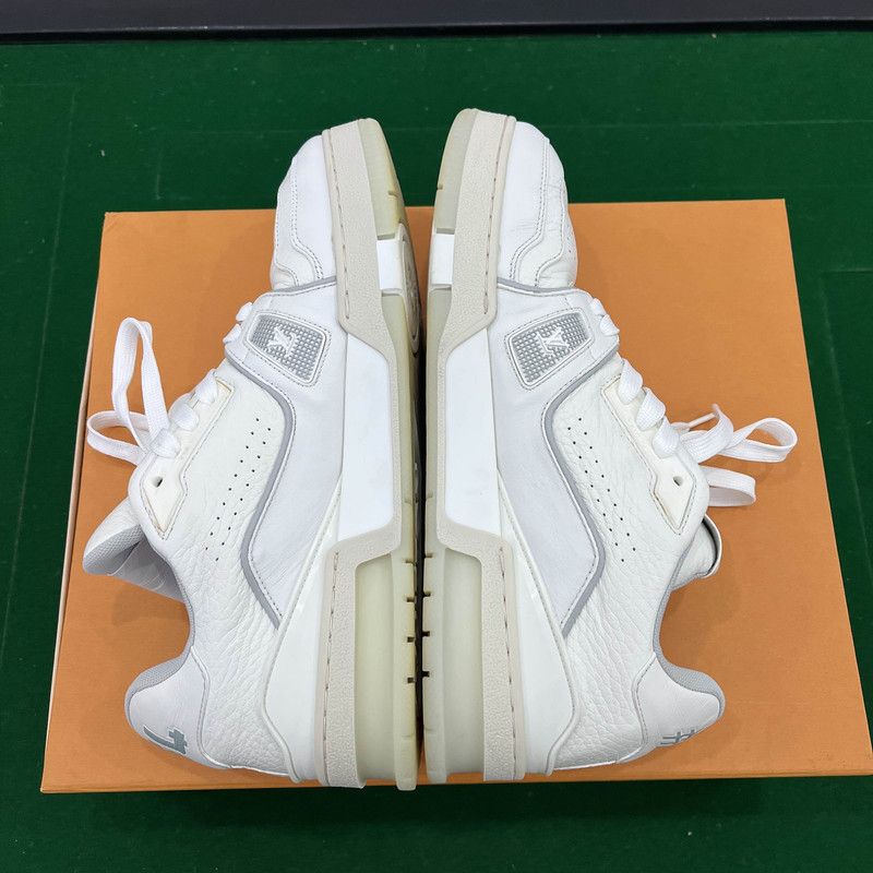 Louis Vuitton White Cement Low-Top Trainers 0089
