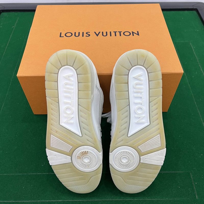 Louis Vuitton White Cement Low-Top Trainers 0089