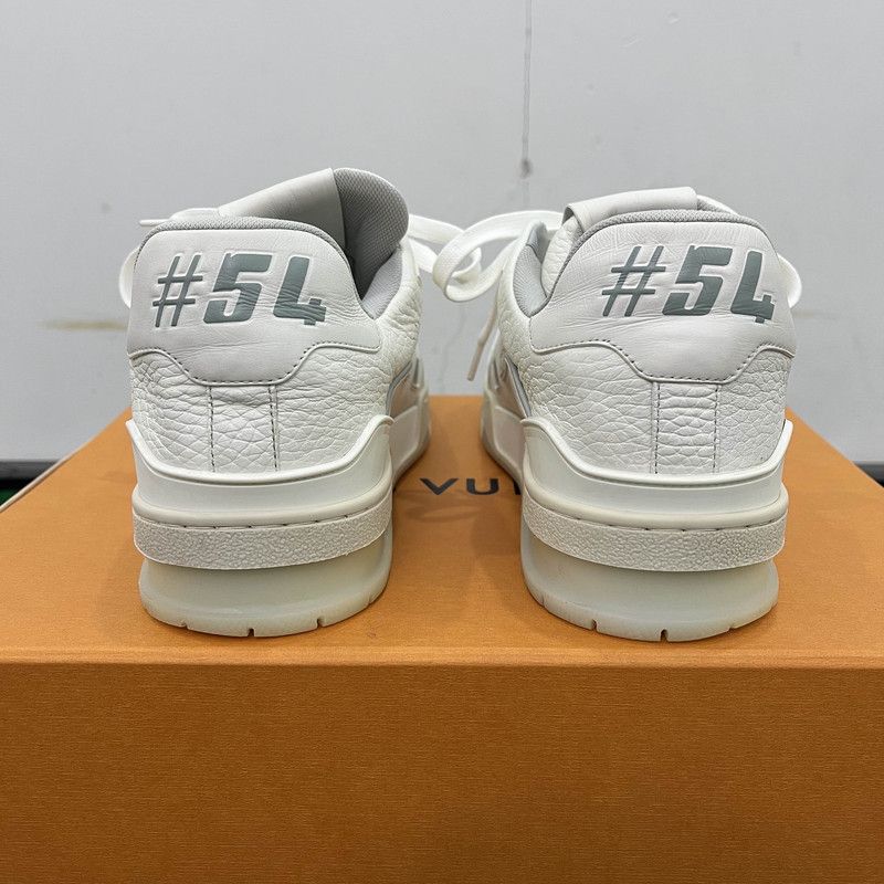 Louis Vuitton White Cement Low-Top Trainers 0089
