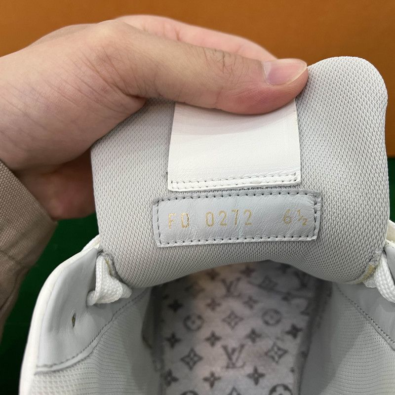 Louis Vuitton White Cement Low-Top Trainers 0089