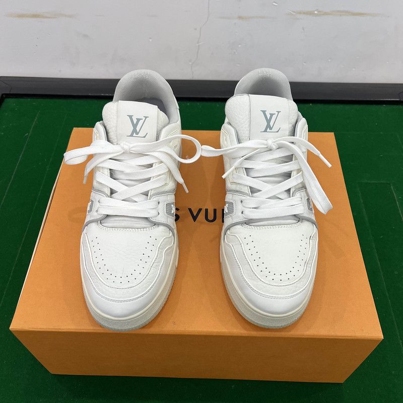 Louis Vuitton White Cement Low-Top Trainers 0089
