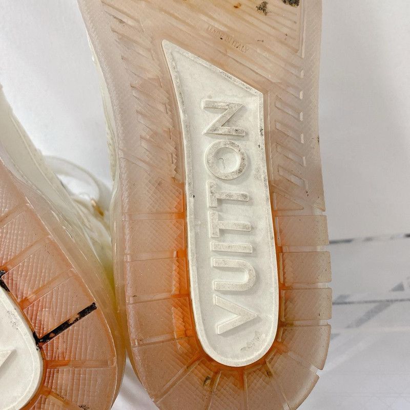 Louis Vuitton Louis Vuitton White High-Top Transparent Sneakers 0089 Size US 8 / EU 41 - 4 Thumbnail