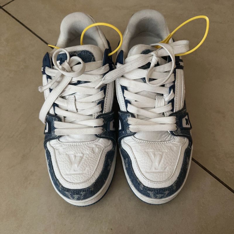 Louis Vuitton Louis Vuitton Denim Low-Top Sneakers 0089 Size US 5.5 / EU 38 - 2 Thumbnail