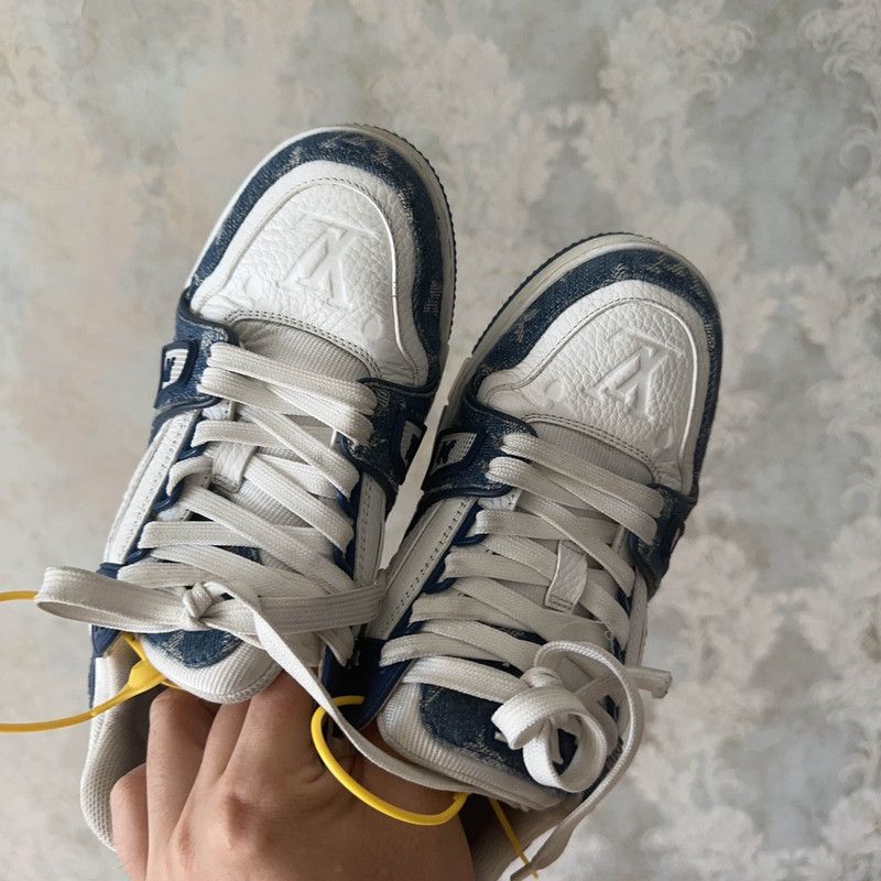 Louis Vuitton Louis Vuitton Denim Low-Top Sneakers 0089 Size US 5.5 / EU 38 - 9 Thumbnail