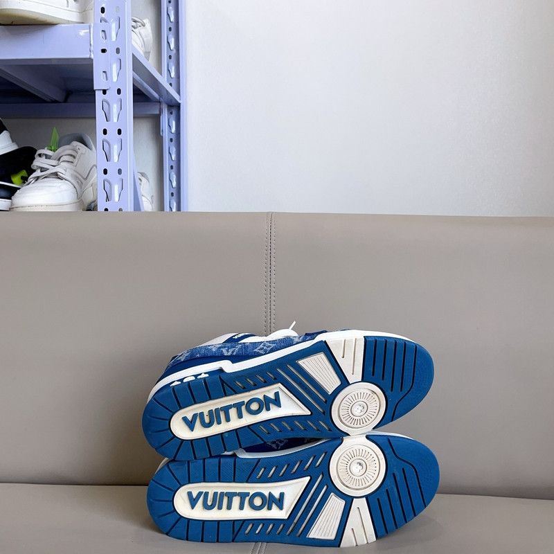 Louis Vuitton Louis Vuitton Denim Low-Top Fashion Sneakers 0089 Size US 9 / EU 42 - 7 Thumbnail