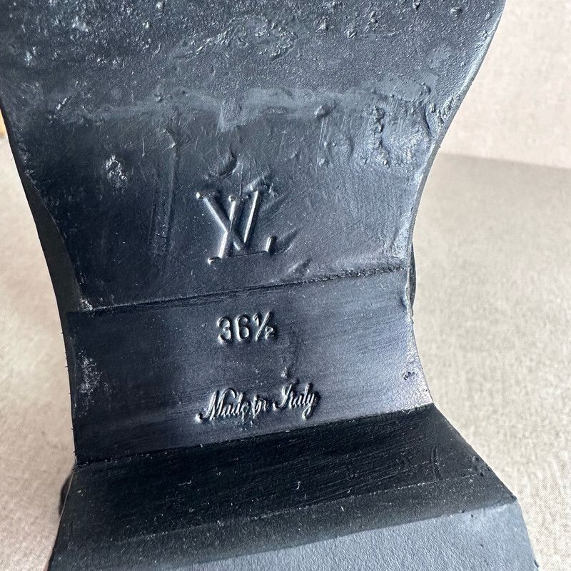 Louis Vuitton Louis Vuitton Metropolis Black Leather Boots 0089 Size US 6.5 / EU 39-40 - 6 Thumbnail
