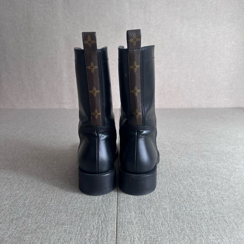 Louis Vuitton Louis Vuitton Metropolis Black Leather Boots 0089 Size US 6.5 / EU 39-40 - 4 Thumbnail