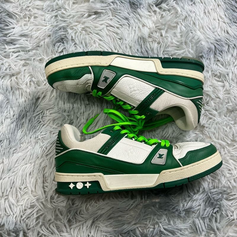 Louis Vuitton Louis Vuitton Bright Green Trainer Sneakers 0089 Size US 8 / EU 41 - 7 Thumbnail
