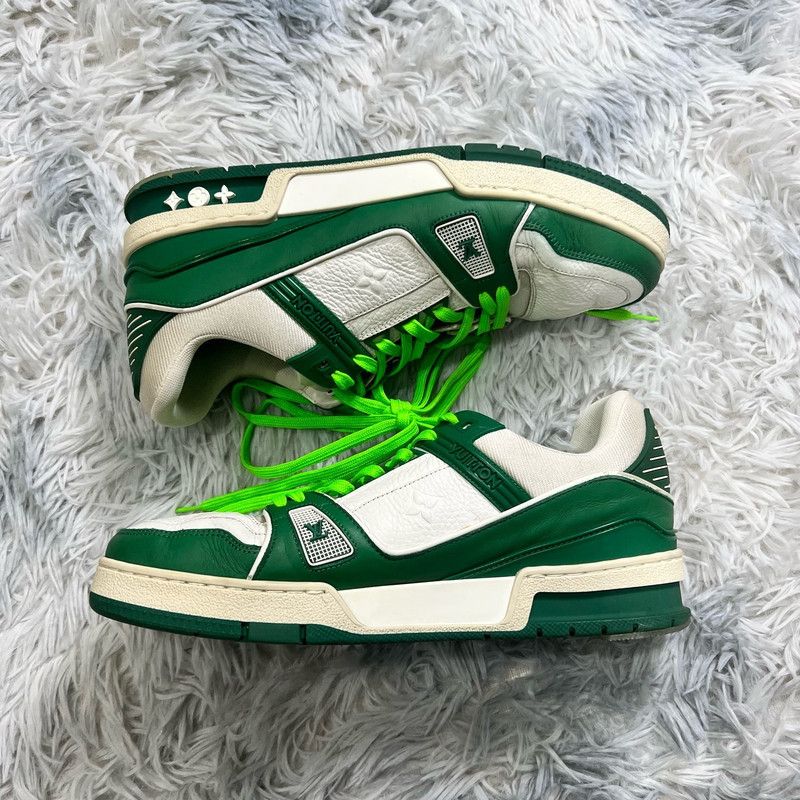 Louis Vuitton Louis Vuitton Bright Green Trainer Sneakers 0089 Size US 8 / EU 41 - 6 Thumbnail