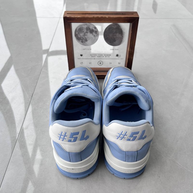 Louis Vuitton Louis Vuitton Blue Trainer Fashion Sneakers for Men 0089 Size US 8.5 / EU 41-42 - 3 Thumbnail