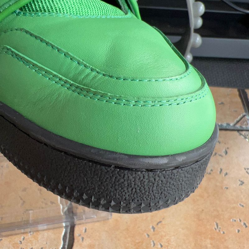 Louis Vuitton Louis Vuitton Green Casual Leather Trainers for Men 0089 Size US 9 / EU 42 - 10 Thumbnail