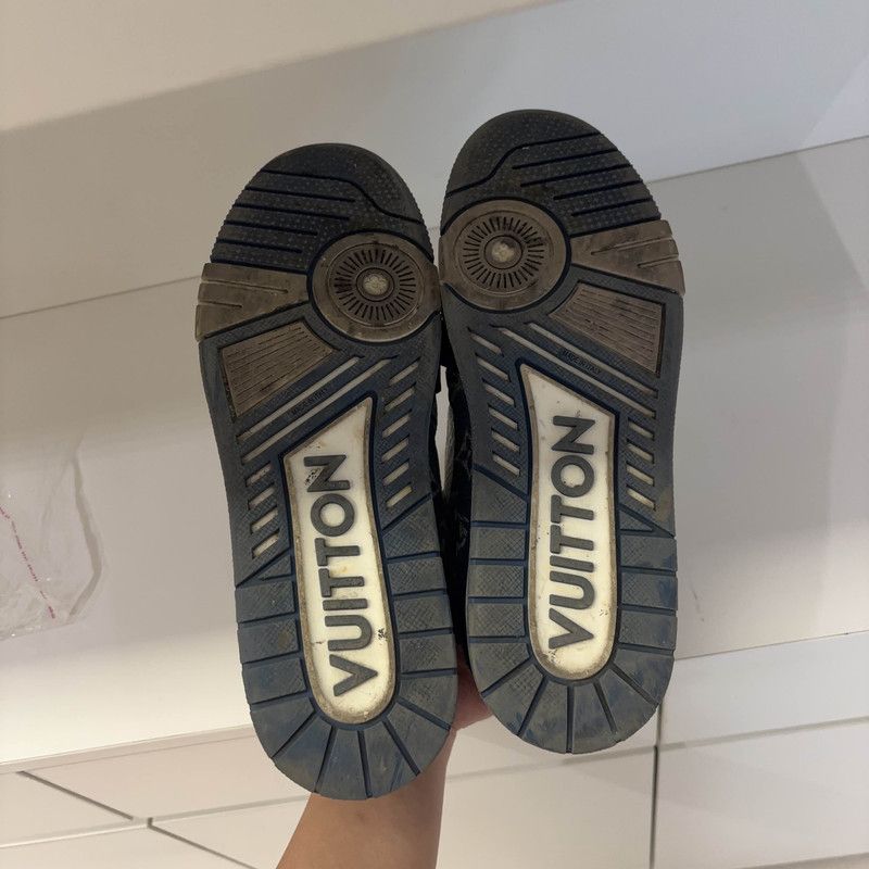 Louis Vuitton Louis Vuitton Denim Low-Top Fashion Sneakers 0089 Size US 9.5 / EU 42-43 - 4 Thumbnail