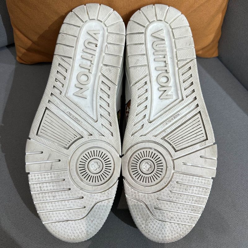 Louis Vuitton Nigo x Louis Vuitton White Trainer Sneakers 0089 Size US 8 / EU 41 - 4 Thumbnail