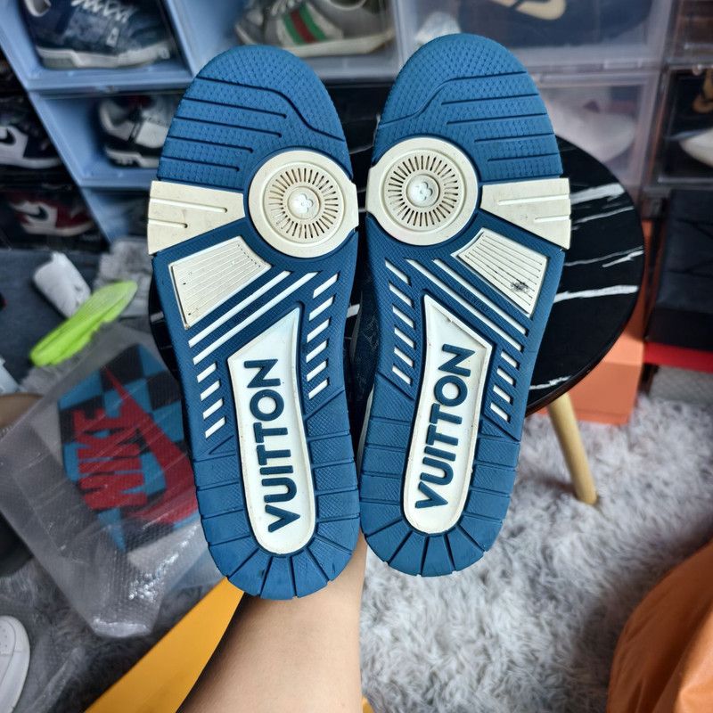 Louis Vuitton Louis Vuitton Denim Low-Top Fashion Sneakers 0089 Size US 8 / EU 41 - 4 Thumbnail