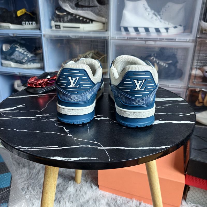Louis Vuitton Louis Vuitton Denim Low-Top Fashion Sneakers 0089 Size US 8 / EU 41 - 3 Thumbnail