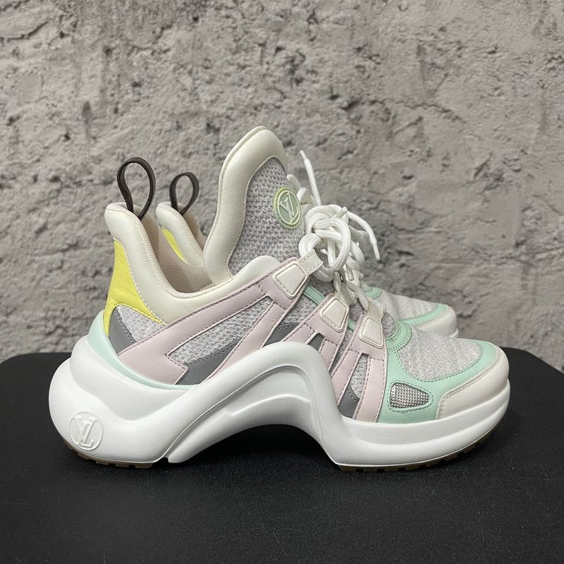 Louis Vuitton Louis Vuitton Archlight Sneakers in Pink and White 0089 Size US 6.5 / EU 39-40 - 6 Thumbnail
