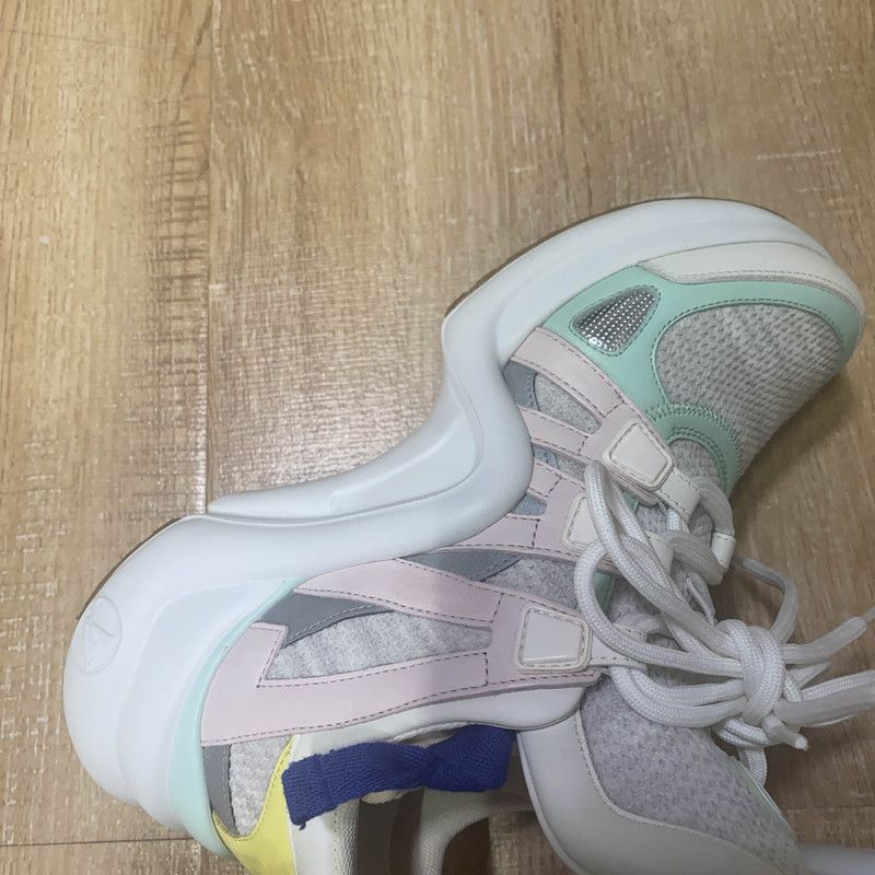 Louis Vuitton Louis Vuitton Archlight Sneakers in Pink and White 0089 Size US 6.5 / EU 39-40 - 14 Thumbnail