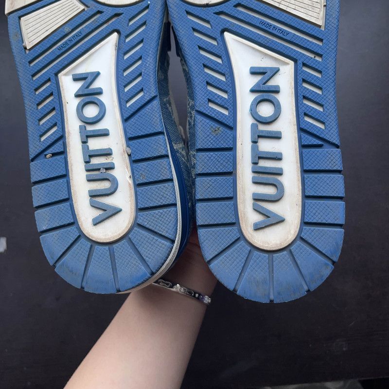 Louis Vuitton Louis Vuitton Denim Low-Top Trainer Sneakers 0089 Size US 9.5 / EU 42-43 - 12 Thumbnail