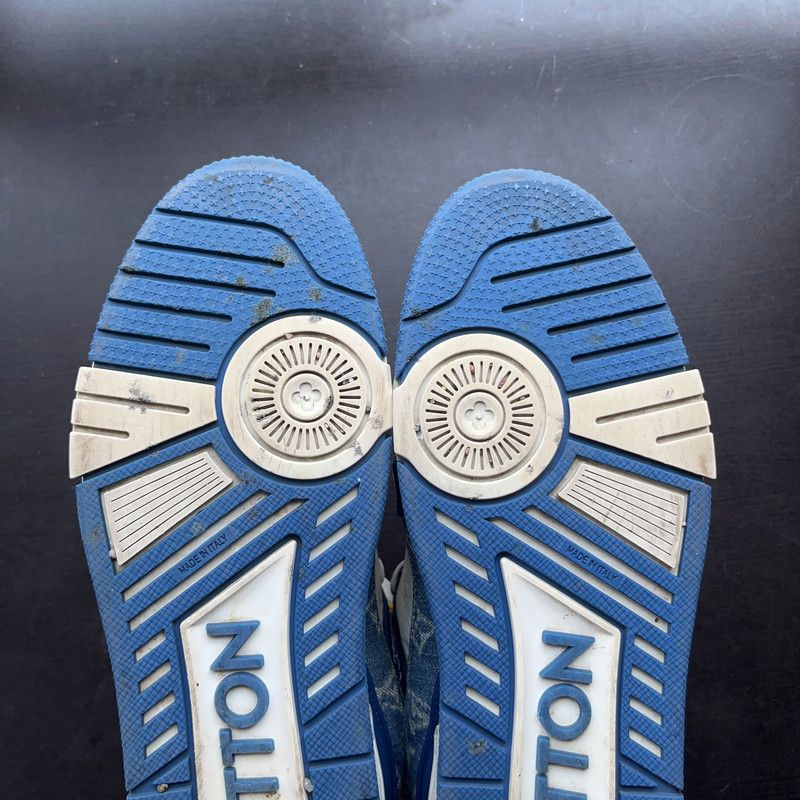Louis Vuitton Louis Vuitton Denim Low-Top Trainer Sneakers 0089 Size US 9.5 / EU 42-43 - 11 Thumbnail