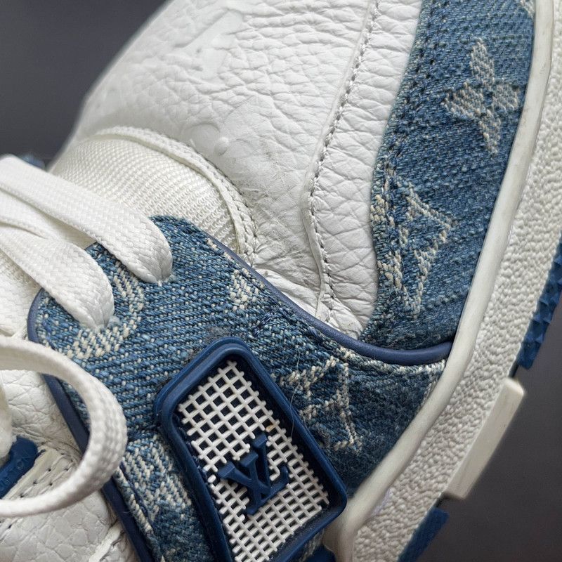 Louis Vuitton Louis Vuitton Denim Low-Top Trainer Sneakers 0089 Size US 9.5 / EU 42-43 - 14 Thumbnail