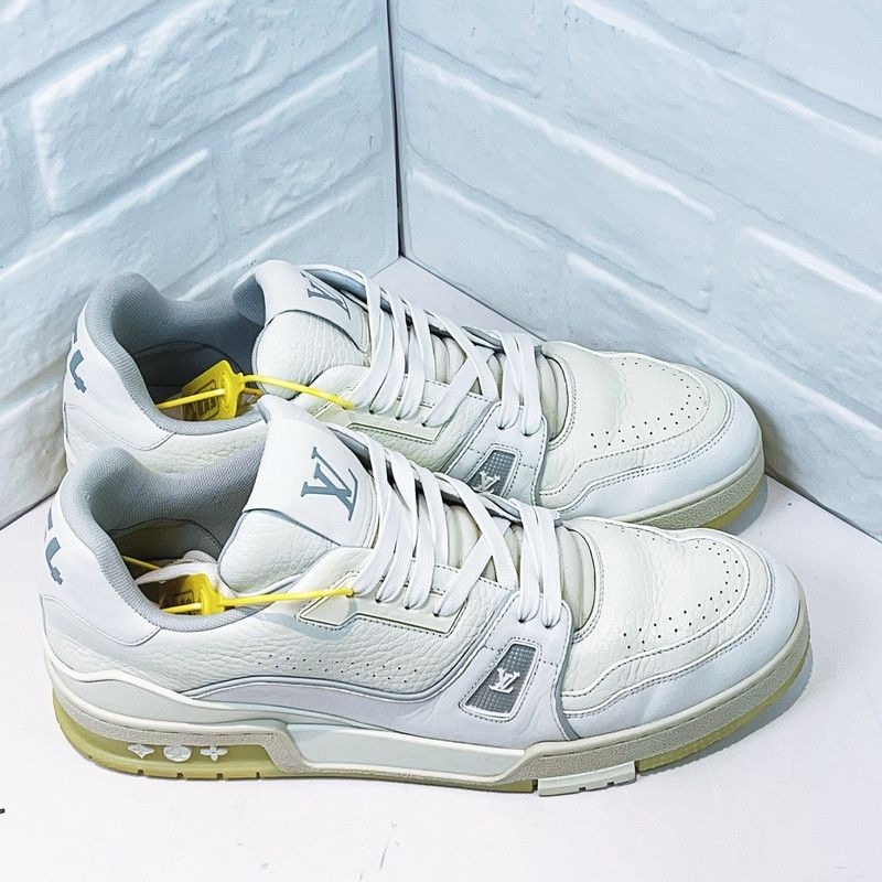 Louis Vuitton Louis Vuitton Trainer White Low Top Fashion Sneakers 0089 Size US 9.5 / EU 42-43 - 6 Thumbnail