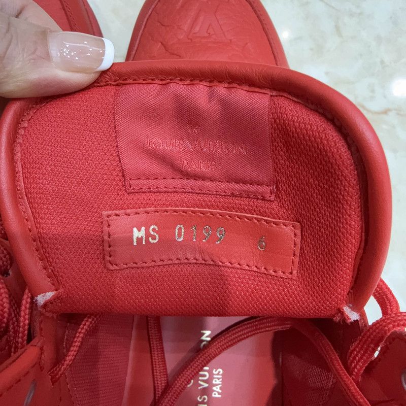 Louis Vuitton Louis Vuitton Rivoli Red High-Top Sneakers 0089 Size US 7.5 / EU 40-41 - 5 Thumbnail