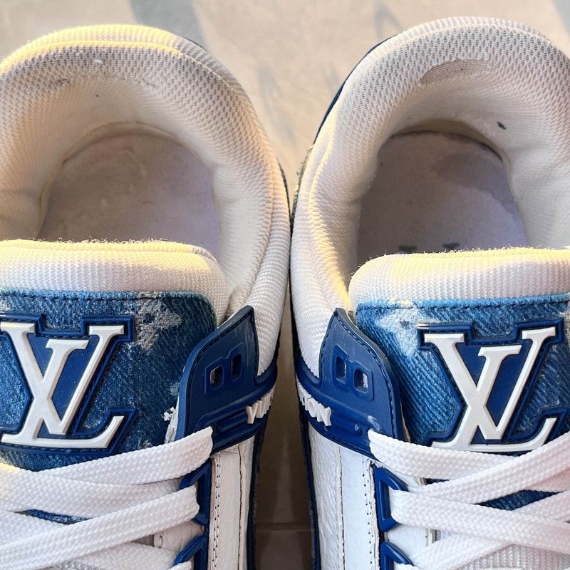Louis Vuitton Louis Vuitton Denim Low-Top Fashion Sneakers 0089 Size US 8 / EU 41 - 10 Thumbnail