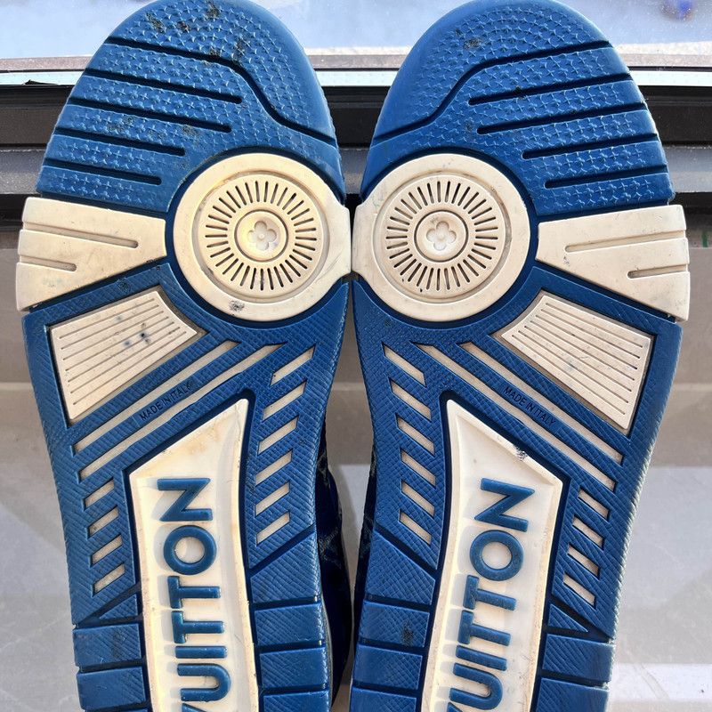 Louis Vuitton Louis Vuitton Denim Low-Top Fashion Sneakers 0089 Size US 8 / EU 41 - 4 Thumbnail