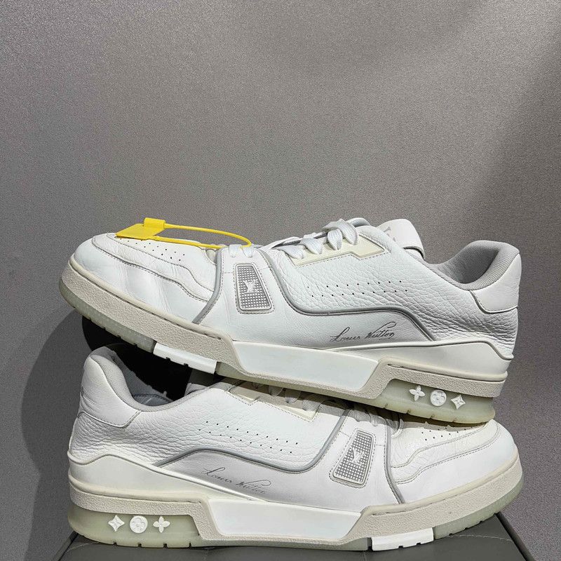 Louis Vuitton Louis Vuitton White Cement Low-Top Sneakers 0089 Size US 11 / EU 44 - 6 Thumbnail