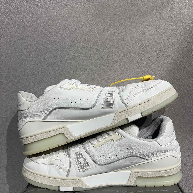 Louis Vuitton Louis Vuitton White Cement Low-Top Sneakers 0089 Size US 11 / EU 44 - 7 Thumbnail