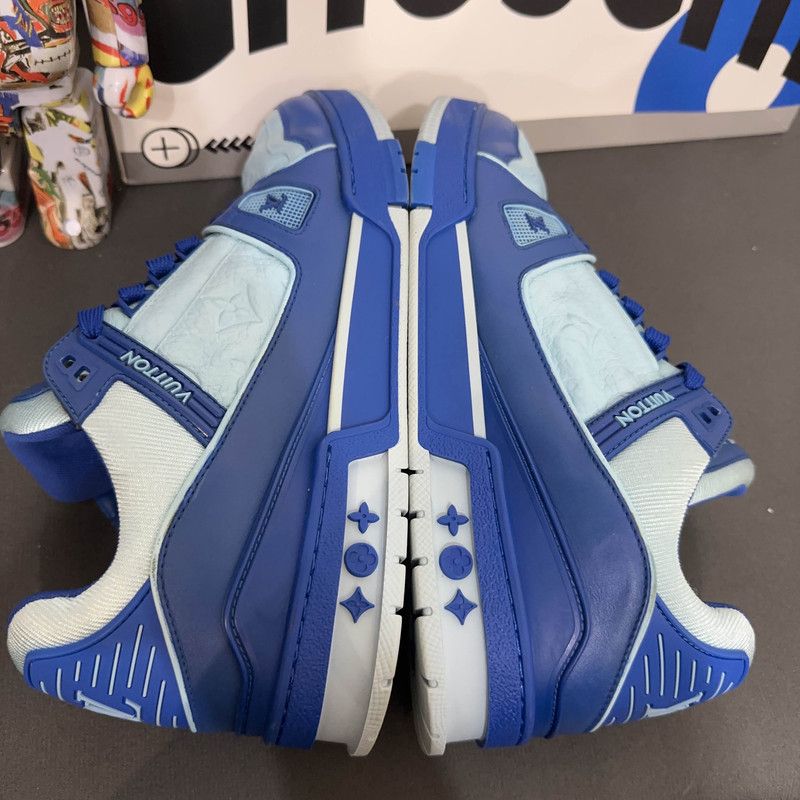 Louis Vuitton Louis Vuitton Trainer Casual Fashion Sneakers Blue 0089 Size US 9.5 / EU 42-43 - 8 Thumbnail