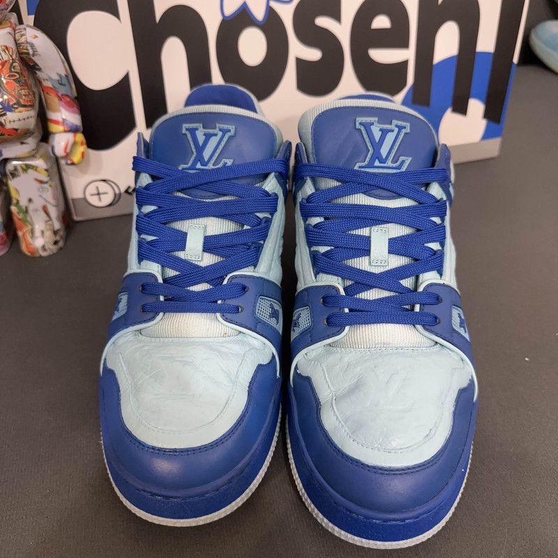 Louis Vuitton Louis Vuitton Trainer Casual Fashion Sneakers Blue 0089 Size US 9.5 / EU 42-43 - 2 Thumbnail