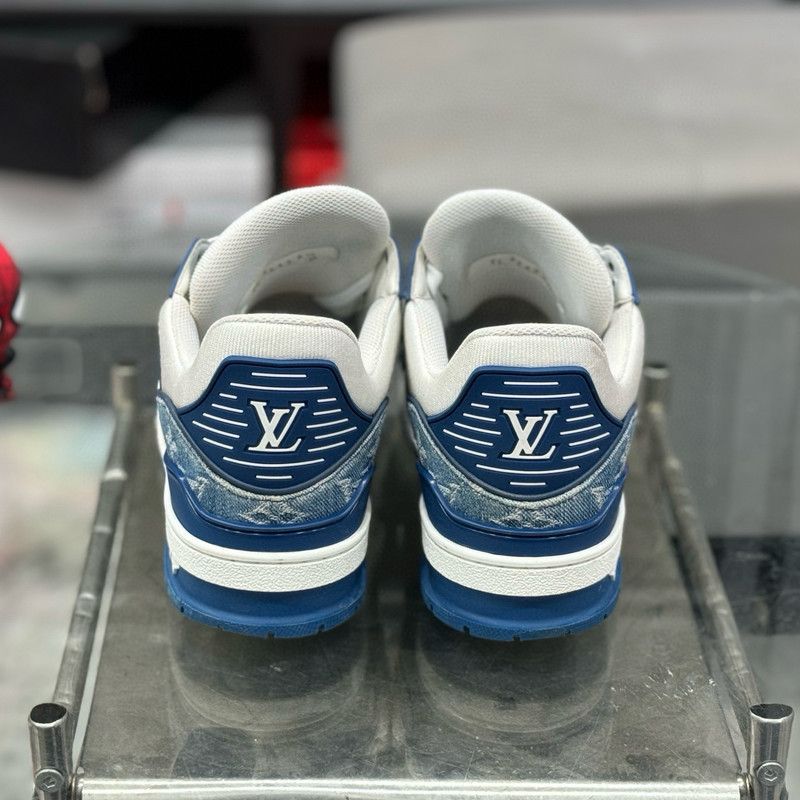Louis Vuitton Louis Vuitton Denim Low-Top Fashion Sneakers 0089 Size US 8.5 / EU 41-42 - 3 Thumbnail