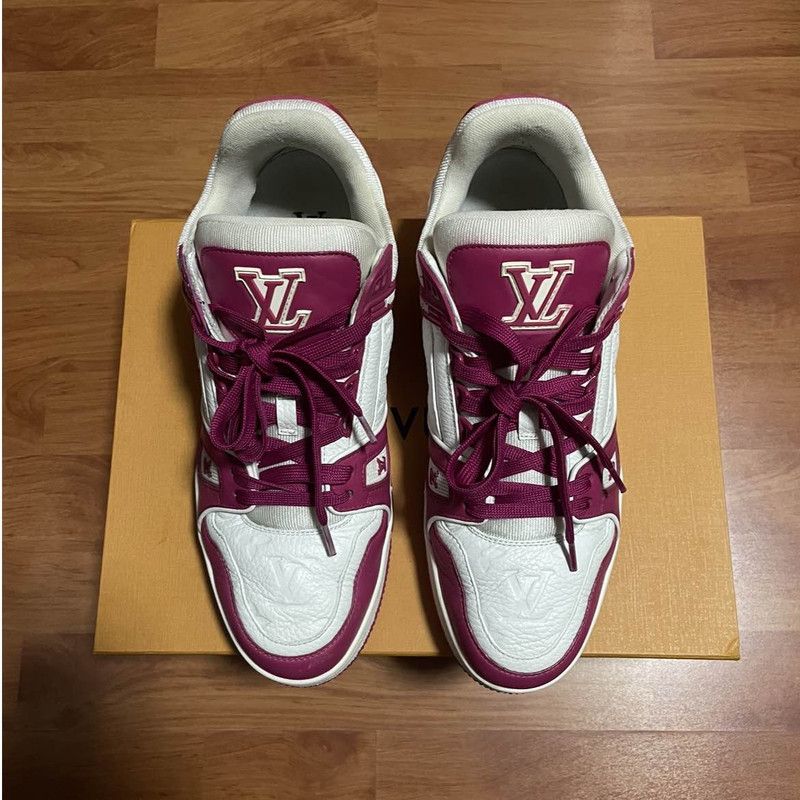 Louis Vuitton Louis Vuitton Trainer Leather Low Top Sneakers 0089 Size US 9.5 / EU 42-43 - 2 Thumbnail