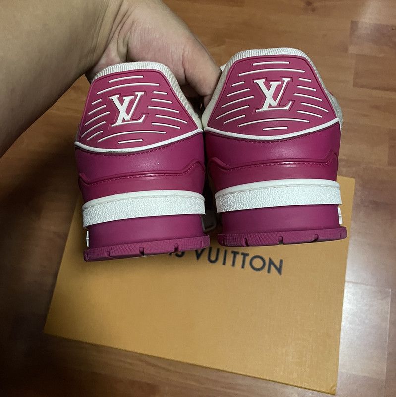 Louis Vuitton Louis Vuitton Trainer Leather Low Top Sneakers 0089 Size US 9.5 / EU 42-43 - 3 Thumbnail