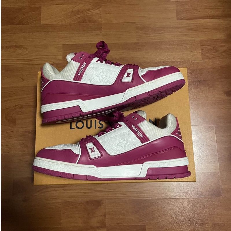 Louis Vuitton Louis Vuitton Trainer Leather Low Top Sneakers 0089 Size US 9.5 / EU 42-43 - 7 Thumbnail