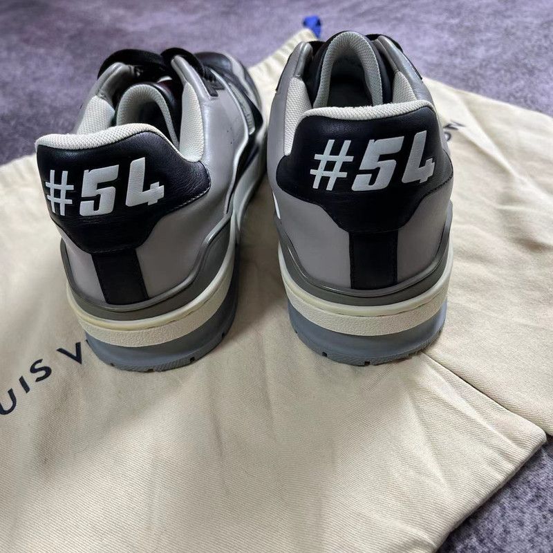 Louis Vuitton Louis Vuitton Black Gray Trainer Sneakers 0089 Size US 7.5 / EU 40-41 - 3 Thumbnail