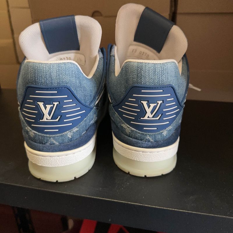 Louis Vuitton Louis Vuitton Classic Denim Trainer Sneakers for Men 0089 Size US 8 / EU 41 - 3 Thumbnail
