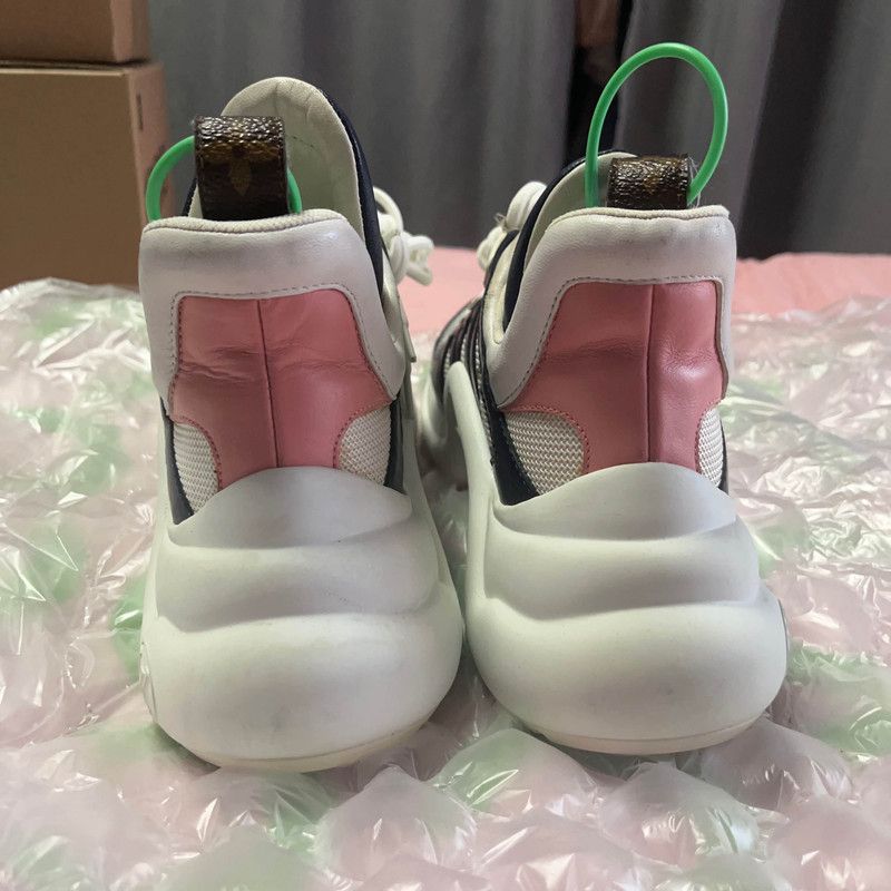 Louis Vuitton Louis Vuitton White Blue Silver Sneakers 0089 Size US 6.5 / EU 39-40 - 5 Thumbnail