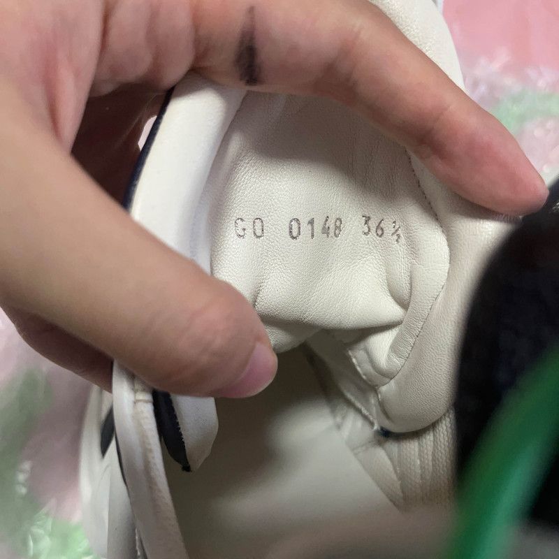 Louis Vuitton Louis Vuitton White Blue Silver Sneakers 0089 Size US 6.5 / EU 39-40 - 8 Thumbnail
