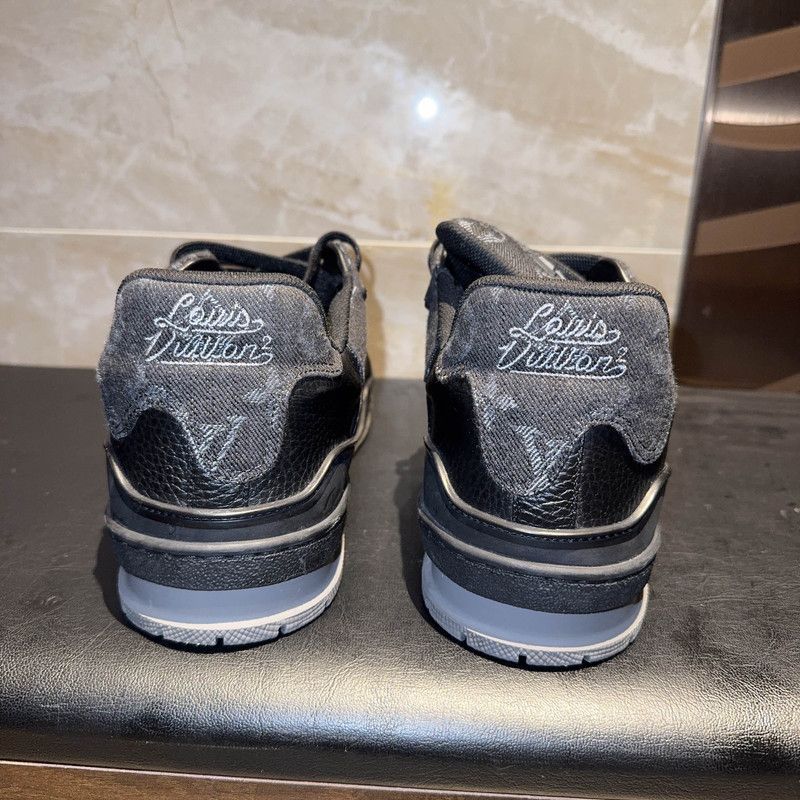Louis Vuitton Louis Vuitton Black Casual Sneakers 0089 Size US 7.5 / EU 40-41 - 3 Thumbnail