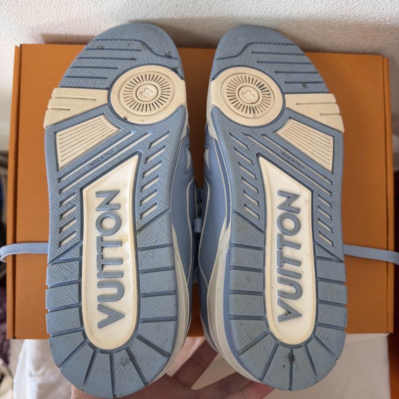 Louis Vuitton Louis Vuitton Trainer Blue Fashion Sneakers for Men 0089 Size US 8 / EU 41 - 4 Thumbnail