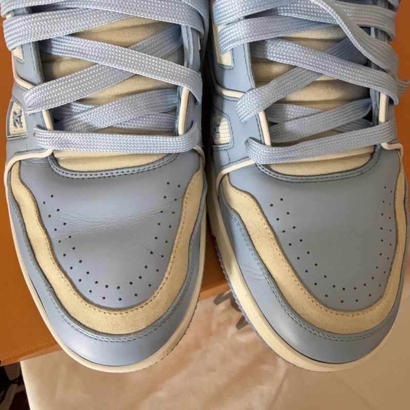 Louis Vuitton Louis Vuitton Trainer Blue Fashion Sneakers for Men 0089 Size US 8 / EU 41 - 11 Thumbnail
