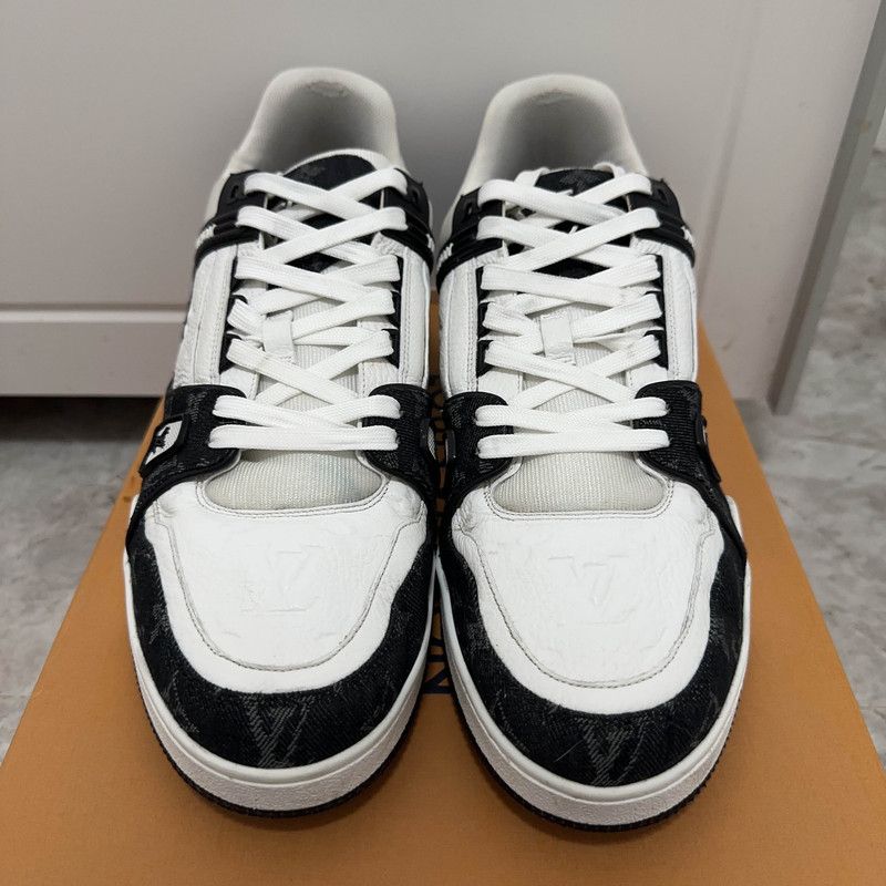 Louis Vuitton Louis Vuitton Panda Print Low-Top Fashion Sneakers 0089 Size US 12 / EU 45 - 2 Thumbnail