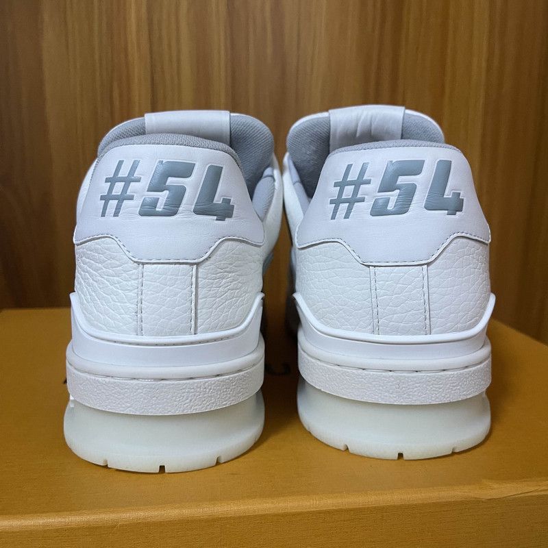 Louis Vuitton Louis Vuitton White Leather Trainer Sneakers for All 0089 Size US 8 / EU 41 - 3 Thumbnail