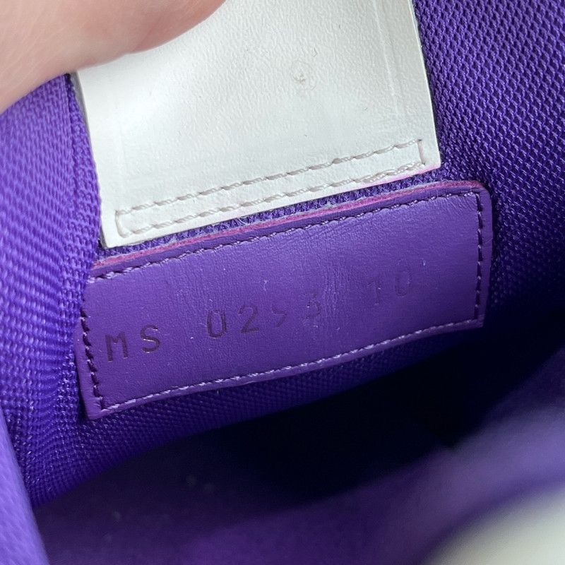 Louis Vuitton Louis Vuitton Low-Top Trainer in White and Purple 0089 Size US 10.5 / EU 43-44 - 5 Thumbnail