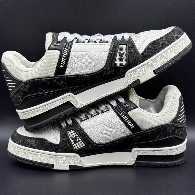 Louis Vuitton Louis Vuitton Panda Print Low-Top Sneakers 0089 Size US 8 / EU 41 - 8 Thumbnail