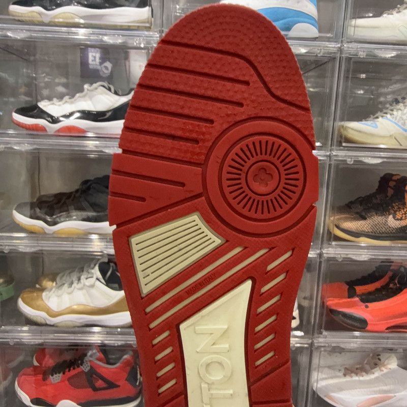 Louis Vuitton Louis Vuitton Trainer Red Leather Fashion Sneakers 0089 Size US 9.5 / EU 42-43 - 9 Thumbnail