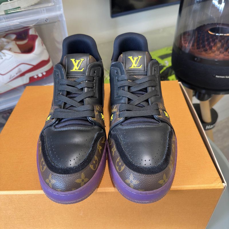 Louis Vuitton Louis Vuitton Trainer Lakers Colorway Sneakers 0089 Size US 9.5 / EU 42-43 - 2 Thumbnail