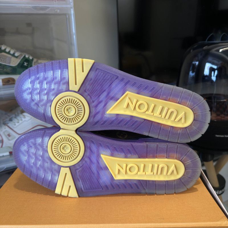 Louis Vuitton Louis Vuitton Trainer Lakers Colorway Sneakers 0089 Size US 9.5 / EU 42-43 - 4 Thumbnail